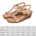 thumbnail image 2 of Sandalias de vestir bohemias cómodos zapatos de verano con diamantes de imitación para mujeres y niñas, 2 of 7