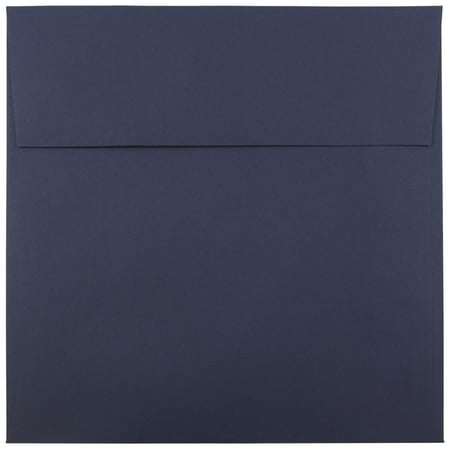 UPC: 0608729147572 | JAM 8.5 x 8.5 Square Envelopes  Navy Blue  1000/Carton