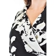 thumbnail image 4 of Blusa Roman Fashion Escote Cruzado Talla Extra Negro 38, 4 of 6