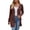 27# Khaki, variant on Women's Fall Ribbed Long Cardigan Sweater with Pockets Knit Texture Length Open Front Side Sweaters Button up Cardigans for Women Khaki S
