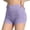 Purple, variant on Utoimkio Women's High Waist Ruched Workout Shorts,Ribbed Seamless Stretchy Biker Shorts for Yoga and Daily Casual Wear