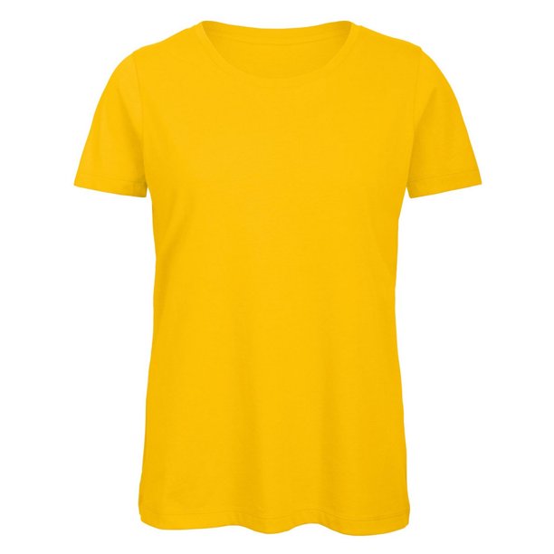 B&C - Camiseta de manga corta de algodón orgánico modelo Favourite para mujer (Oro)