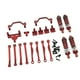 thumbnail image 4 of Kits de actualización de metal para coches RC a escala 1:16, repuestos profesionales, barras de acoplamiento delanteras y traseras Rojo, 4 of 9