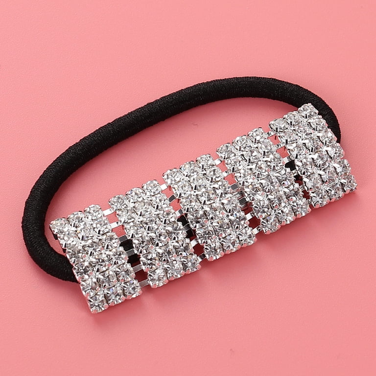 Artificial Crystal Hair Band Hair Ties Rhinestone Ponytail  display picture 3