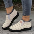 thumbnail image 2 of CAICJ98 Winter Boots Women Warm Lined Waterproof Slip On Booties Comfort Ankle Boots Outdoor Women’s Snow Boots (White,Size 9.5), 2 of 9