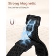 thumbnail image 3 of Wearlizer Slim Braided Magnetic Band Compatible with Apple Watch Band 38/40/41/42/44/45/46/49mm Women, Thin Stretchy Nylon Celtic Knot Dressy Strap for iWatch Series 11 10 9 8 7 6 5 4 SE Ultra 3 2 1, 3 of 6