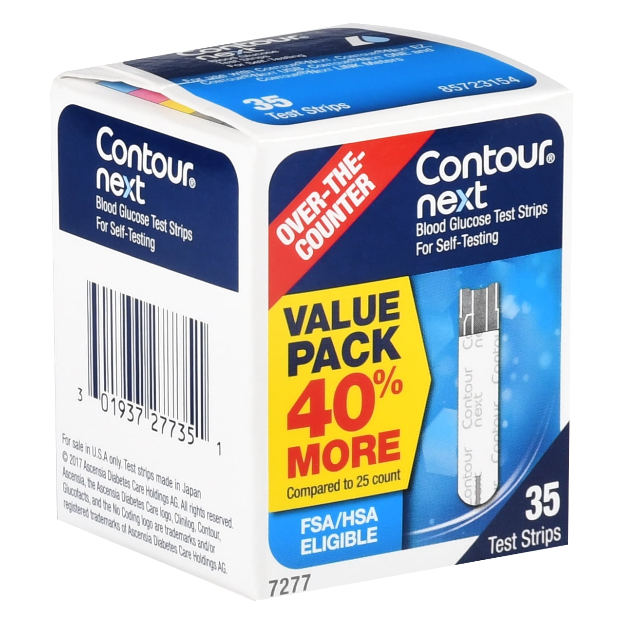 CONTOUR®NEXT Blood Glucose Test Strips, 35 Count