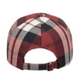 thumbnail image 3 of Baseball Cap Fashion Men Women British Plaid Printed Baseball Caps Duck Tongue Caps Sun Hats Baseball Hat Brick Red One Size, 3 of 5
