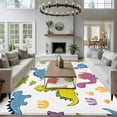thumbnail image 3 of 8x10 Area Rugs for Living Room, Colorful Dinosaur Non Slip Area Rugs for Kitchen Bedroom Entryway, Cute Cartoon Animals Washable Carpet Runner Rug Floor Mats for Bedroom Home Decor, 3 of 9