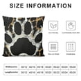 thumbnail image 6 of Acheng  Wildlife Footprint Wildlife Animal Pillow Case Cover  2 pcs,Bear Paw Print Soft Square Pillow Cover,Brown Leopard Print Decorative Throw Couch Sofa Pillow Cover,Double Sides Print White, 6 of 6