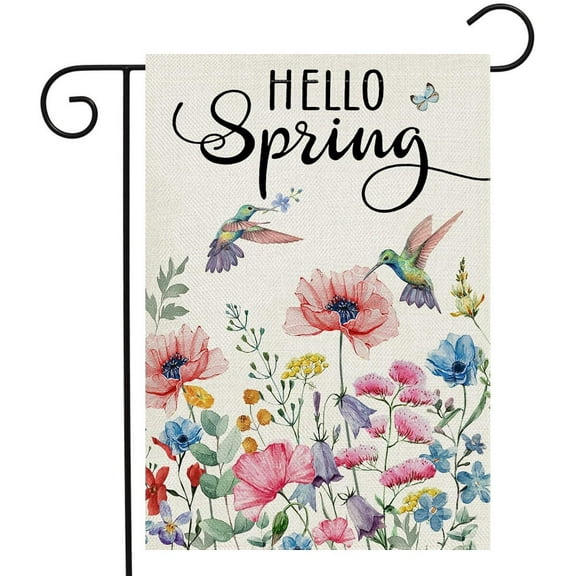 Spring Garden Flag 12x18 Inch Double Sided for Outside Welcome Yard Flag Small Farmhouse Garden Flags for Yard Outdoor Decoration
