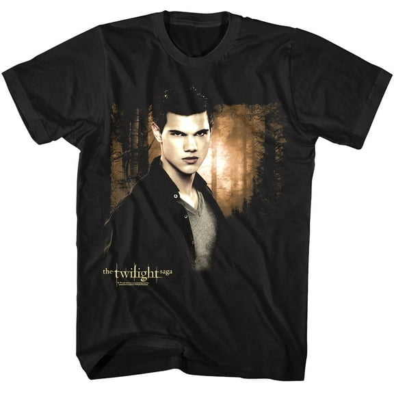 Twilight Jacob Forest Glow Men's T Shirt (Black, AdultXL)