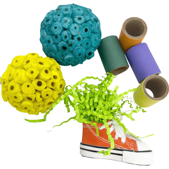 5159 Super Beak Shredder Platter M&M Bird Toys - Brightly Colored Beak and Feet Thrilling