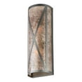 thumbnail image 4 of Meyda Tiffany 142848 Saltire 2 Light 18" Tall Wall Sconce - Grey, 4 of 4