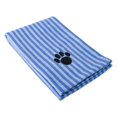 thumbnail image 1 of Design Imports CAMZ36570 Blue Stripe Embroidered Paw Pet Towel, 1 of 11