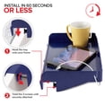 thumbnail image 3 of Estante Moderno para Cama con Portacables y Porta Vasos, 3 of 7