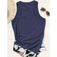 thumbnail image 2 of MORTTIC Women's Casual Crew Neck Tank Top Summer Star Print Sleeveless Tee Vest, 2 of 4