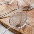 thumbnail image 3 of Colander Spoon 1PC Stainless Steel Spider Strainer Skimmer Spoon Long Handle Wire Skimmer Ladle for Kitchen Frying and Cooking Kitchen Gadget(L), 3 of 7