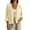 Beige, variant on Womens Linen Cardigan Lightweight 3/4 Sleeve Open Front Button Shirts Loose Fit Solid Color Casual Fall Tops