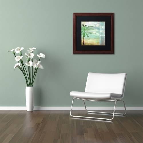 Trademark Fine Art "By the Sea III" Canvas Art by Color Bakery Black Matte, Wood Frame