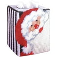 thumbnail image 4 of Santa Tissue Box Plastic Canvas Kit-5" 7 Count, 4 of 4