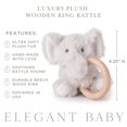 thumbnail image 3 of Juguete de felpa con forma de elefante para la dentición, elegante, de lujo, para bebés, material suave, 3 of 6