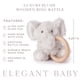 thumbnail image 3 of Juguete de felpa con forma de elefante para la dentición, elegante, de lujo, para bebés, material suave, 3 of 6