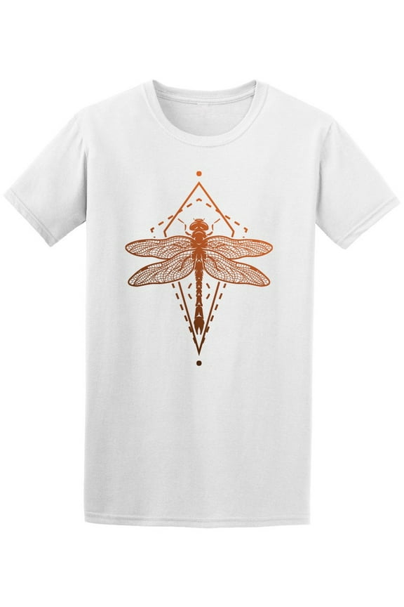 Geometry Dragonfly Symbol Insect T-Shirt Men -Image by Shutterstock, Male x-Large
