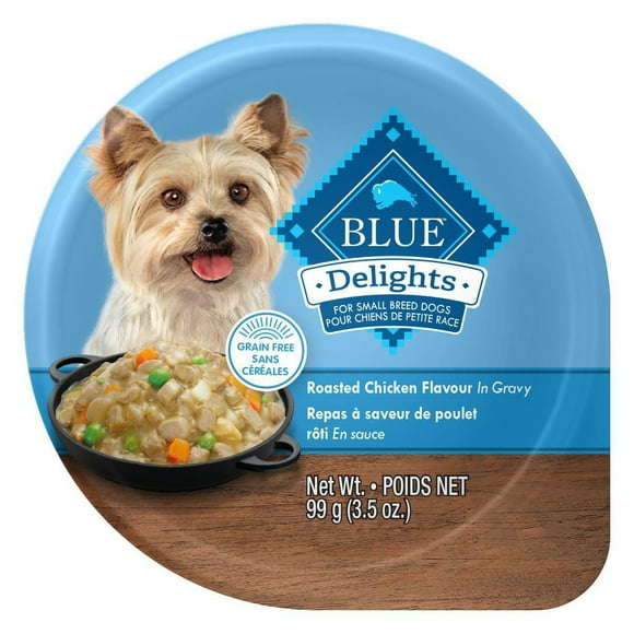 BLUE Delights Roasted Chicken in Gravy Wet Dog Food, 99g