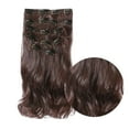 thumbnail image 3 of 16Pcs 60Cm Hair Extending Natural Like Hairpieces Synthetic Clip In Hair Fiber Extentions Wig, 3 of 5