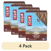 (4 pack) CLIF BAR Energy Protein Bars, Chocolate Brownie, 10ct
