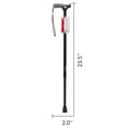 Equate Comfort Grip Walking Cane for All Occasions, Adjustable, Wrist Strap, Black, 300 lb