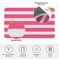 thumbnail image 3 of Pink Striped Door Mat Indoor Outdoor, Modern Simple Monochrome Geometric White Non Slip Welcome Mat with Rubber Backing, Absorbent Fabric Front Door Mats Entryway Rug for Home Patio Entrance 16"x24", 3 of 9