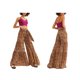thumbnail image 5 of VISgogo - Pantalones palazzo con cinturón para mujer, pantalones de playa sueltos bohemios de cintura alta con estampado floral/a cuadros/cachemira VISgogo moda, 5 of 6