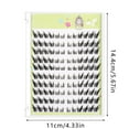 BONINGGG And False Eyelashes 10 In Hard Large Flower Roll Segmented