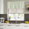 thumbnail image 4 of 2 Pack Valances for Window, Sage Green Branches Short Curtains for Kitchen Bedroom Living Room, Vintage Art Farmhouse Rod Pocket Small Window Treatment Valance Drapes 42 x 12 Inch, 4 of 8