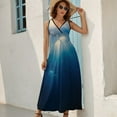 thumbnail image 2 of Bright Sunshine Through Deep Blue Sea Sleeveless Dress Woman Fashion Long Dresses Women's Summer Suit Dress 2025, 2 of 7