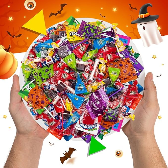 Party Candy Variety Pack | 12 Pound Box - Approx. 930 Count | Bulk Candy for Classroom | Assorted Halloween Candy Individually Wrapped | Popping Rocks, Lollipops, Taffies, Gum, Caramels