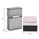 thumbnail image 2 of (Grey + Rose Gold)2 pcs Cigarette Case Men's Cigarette Box Women's Cigarette Holder Aluminum Cigarette Packet Case Magnetic Closure Cigarette Packet, 2 of 5
