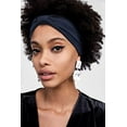 thumbnail image 6 of Huachi 4 Packs Wide Headbands for Women Black Headwrap Boho African Yoga Turban Solid color, 6 of 7