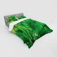 thumbnail image 3 of Ambesonne Tropical Bedding Set 3 Pcs, Exotic Jungle Plants, Twin, Green, 3 of 3