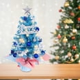 thumbnail image 4 of Illuminated Mini Christmas Tree Desktop Ornament 177 Inch Battery Powered Holiday For Home Party Festive Display, 4 of 5