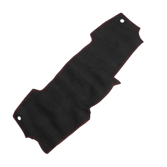 Cubierta de Tablero Unique Bargains para Nissan Versa Antideslizante | Almohadilla de Cubierta de Tablero de Consola Central Negra Roja 1 Pcs
