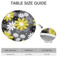 thumbnail image 6 of Spring Daisy Round Tablecloth with Elastic Edge, Easy Care Fabric Cover for Kitchen and Garden, Fits 44-52 Inch, 6 of 7