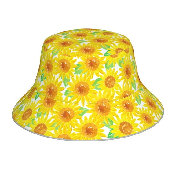 Balery Sunflowers2 Sun Hats for Men Women Bucket Hat UPF 50  Buckey Hat Boonie Hat Foldable UV Protection Hiking Beach Fishing Summer