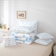 thumbnail image 4 of Erosebridal Cute Bow Tie Bedding Sets Twin Size,Dreamy Princess Comforter Sets with Sheets,Love Heart Bed in a Bag Twin size,Super Cozy Cartoon Bedroom Decoration,Reversible,7-Piece, 4 of 6