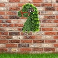 thumbnail image 6 of Horse Christmas Wreath Artificial Branch Leaf Wreath Front Door Wreath Wall Door Green Needles Wreath With Pinecone, 6 of 8