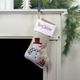 thumbnail image 2 of Northlight 19" Beige and Red Burlap "Merry Christmas" Snowman Christmas Stocking, 2 of 4