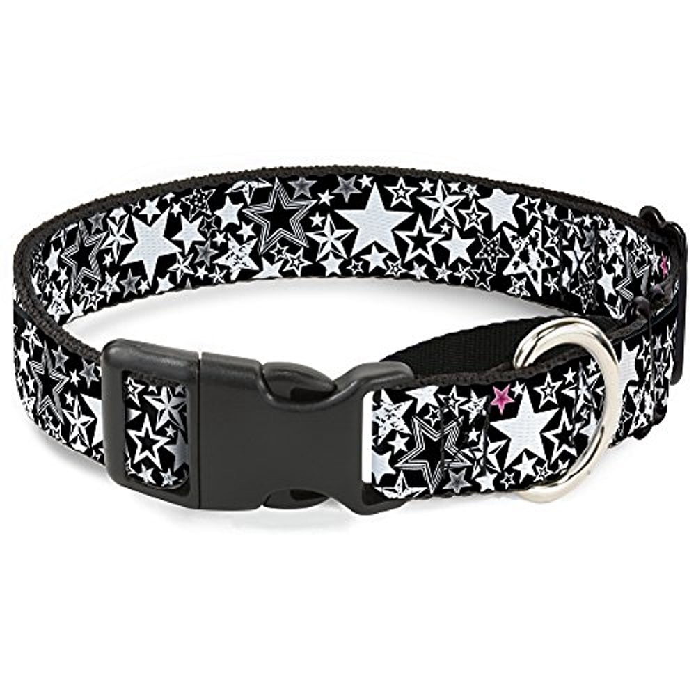 Buckle-Down Stargazer Black White Martingale Dog Collar