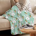 thumbnail image 6 of Shamrock St Patricks Day Throw Blanket Soft Warm Cozy Lightweight Decorative Blanket for Couch, Bed, Sofa, Travel 40x50 inch, 6 of 6